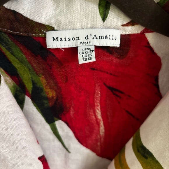 Maison d’Amelie floral linen romper XS - Picture 6 of 6